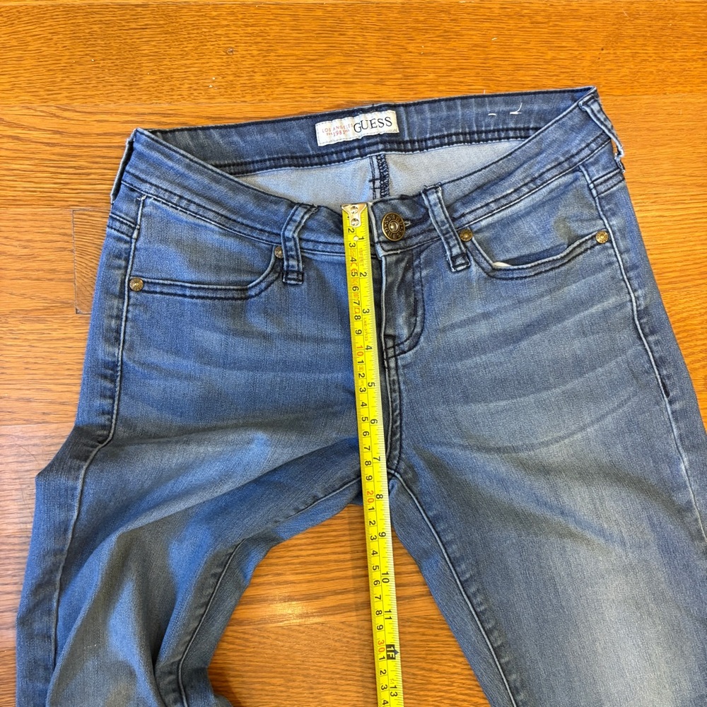 Guess Blue Ankle Zip Cuffed Jeans - Picture 8 of 8